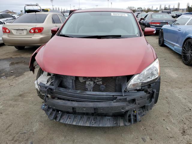 3N1AB7AP9EY324423 - 2014 NISSAN SENTRA S RED photo 5