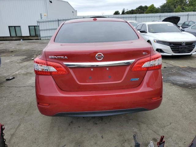 3N1AB7AP9EY324423 - 2014 NISSAN SENTRA S RED photo 6