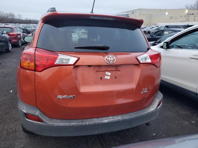 2T3BFREV7FW257662 - 2015 TOYOTA RAV4 LE ORANGE photo 6