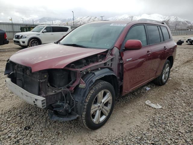 JTEES43A082081265 - 2008 TOYOTA HIGHLANDER SPORT BURGUNDY photo 1