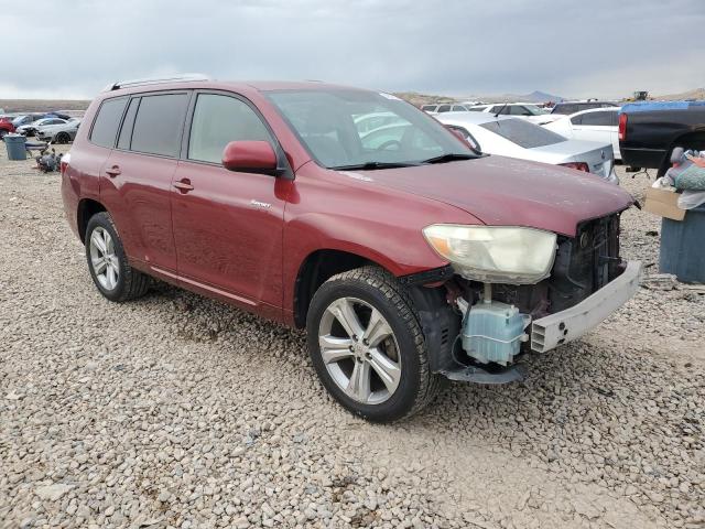 JTEES43A082081265 - 2008 TOYOTA HIGHLANDER SPORT BURGUNDY photo 4