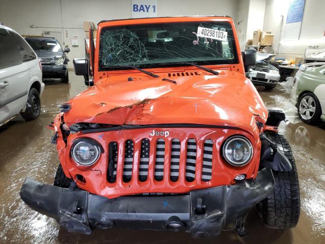 1C4AJWAG6FL673902 - 2015 JEEP WRANGLER SPORT ORANGE photo 5