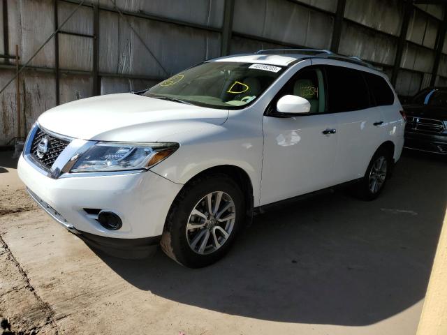 5N1AR2MN5DC677301 - 2013 NISSAN PATHFINDER S WHITE photo 1