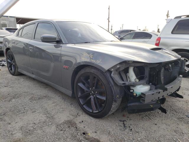 2C3CDXGJ0KH718174 - 2019 DODGE CHARGER SCAT PACK GRAY photo 4