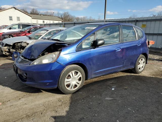 JHMGE8G25AS002868 - 2010 HONDA FIT BLUE photo 1