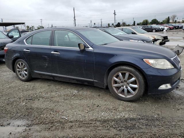 JTHBL46F675048164 - 2007 LEXUS LS 460 BLUE photo 4