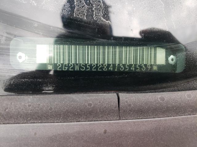 2G2WS522841354539 - 2004 PONTIAC GRAND PRIX GT2 ვერცხლისფერი ფოტო 12