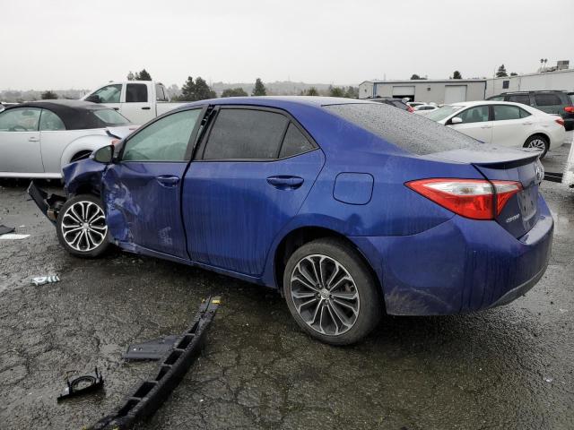 5YFBURHE8EP136181 - 2014 TOYOTA COROLLA L BLUE photo 2