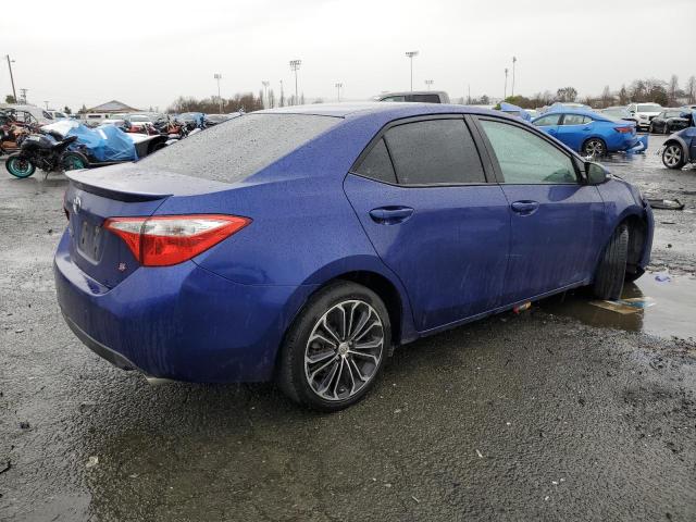 5YFBURHE8EP136181 - 2014 TOYOTA COROLLA L BLUE photo 3