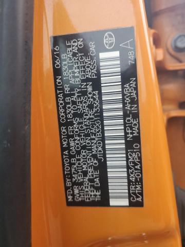 JTDKDTB32G1133644 - 2016 TOYOTA PRIUS C ORANGE photo 12