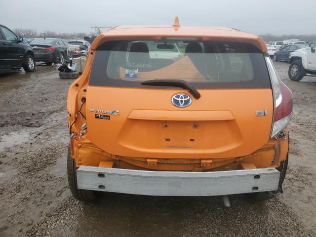 JTDKDTB32G1133644 - 2016 TOYOTA PRIUS C ORANGE photo 6