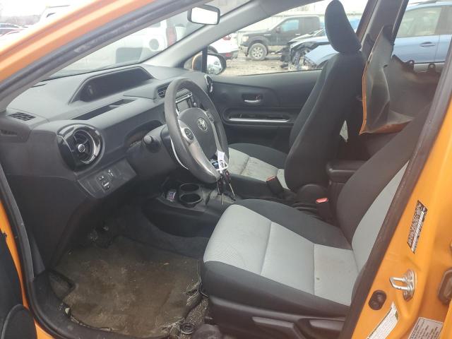 JTDKDTB32G1133644 - 2016 TOYOTA PRIUS C ORANGE photo 7