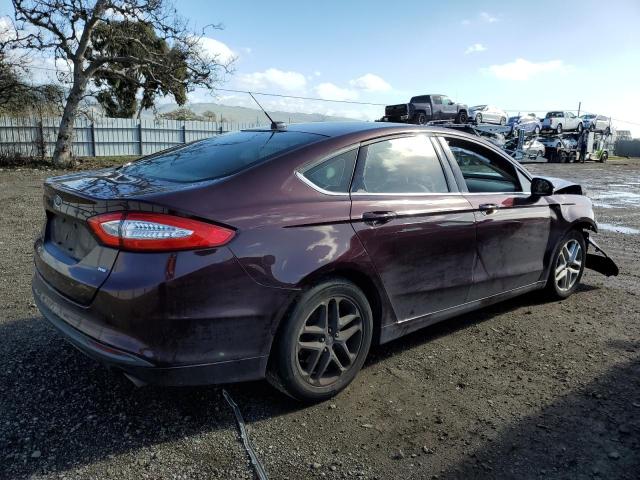 3FA6P0H77DR280616 - 2013 FORD FUSION SE MAROON photo 3