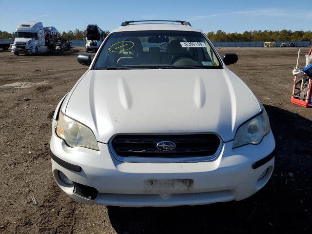 4S4BP61C477323769 - 2007 SUBARU LEGACY OUTBACK 2.5I WHITE photo 5