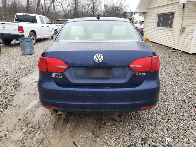 3VWDZ7AJXBM018848 - 2011 VOLKSWAGEN JETTA SE BLUE photo 6