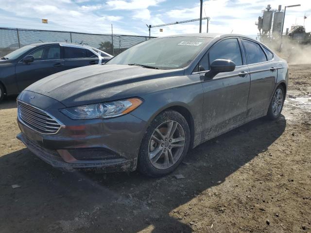 3FA6P0HD5JR150481 - 2018 FORD FUSION SE GRAY photo 1