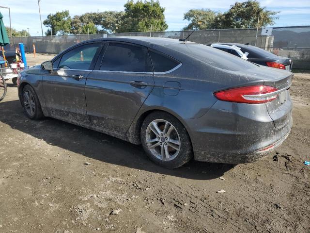 3FA6P0HD5JR150481 - 2018 FORD FUSION SE GRAY photo 2