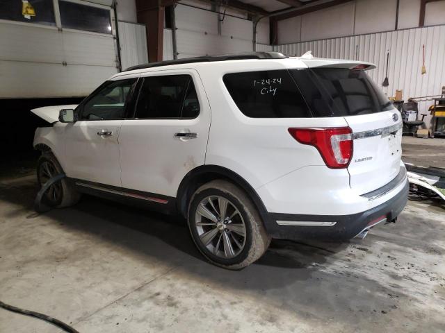 1FM5K7F80JGA85254 - 2018 FORD EXPLORER LIMITED WHITE photo 2