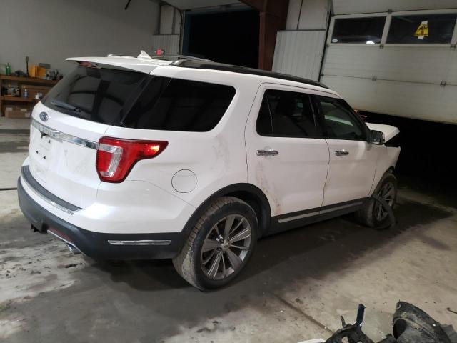 1FM5K7F80JGA85254 - 2018 FORD EXPLORER LIMITED WHITE photo 3