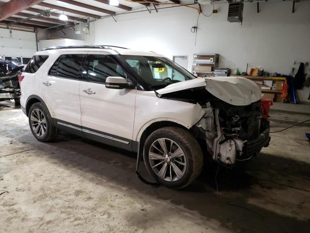 1FM5K7F80JGA85254 - 2018 FORD EXPLORER LIMITED WHITE photo 4