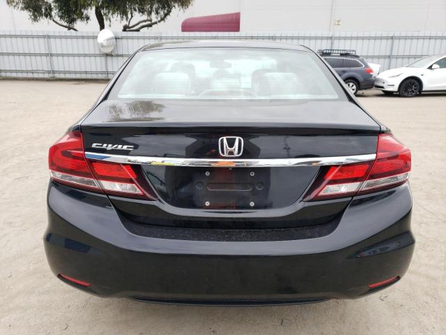 19XFB2F52DE284666 - 2013 HONDA CIVIC LX BLACK photo 6