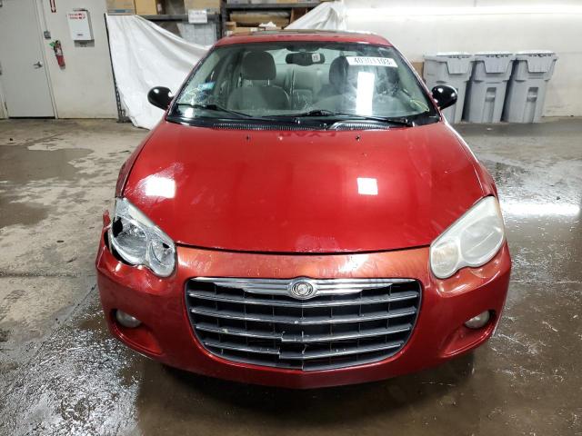 1C3AL66R65N644573 - 2005 CHRYSLER SEBRING LIMITED RED photo 5