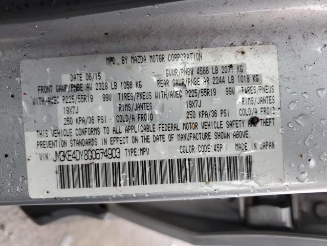 JM3KE4DY8G0674903 - 2016 MAZDA CX-5 GT SILVER photo 12