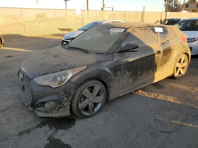 KMHTC6AEXDU171334 - 2013 HYUNDAI VELOSTER TURBO BLACK photo 1