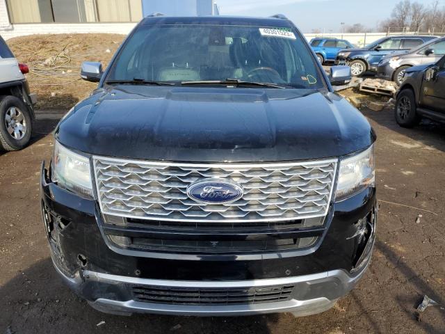 1FM5K8HT9JGB64297 - 2018 FORD EXPLORER PLATINUM BLACK photo 5