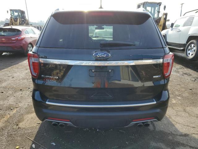 1FM5K8HT9JGB64297 - 2018 FORD EXPLORER PLATINUM BLACK photo 6