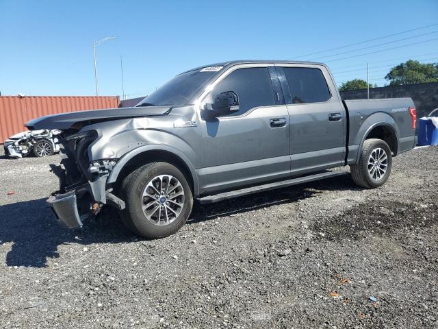 1FTEW1CP1JKF01326 - 2018 FORD F150 SUPERCREW GRAY photo 1