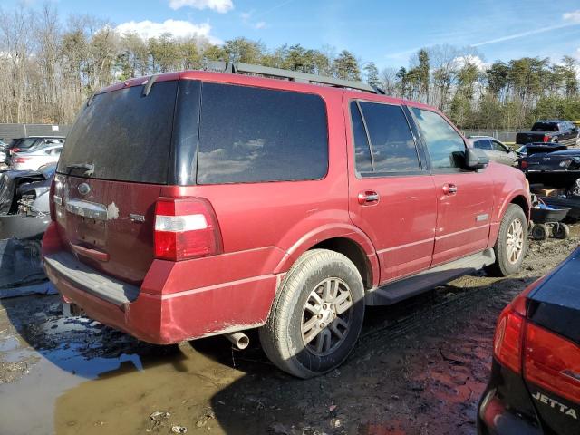 1FMFU16508LA25980 - 2008 FORD EXPEDITION XLT RED photo 3