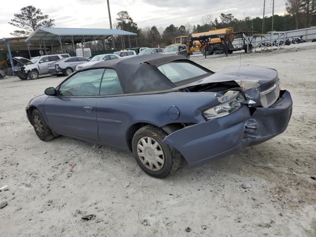 1C3EL45R16N247989 - 2006 CHRYSLER SEBRING BLUE photo 2