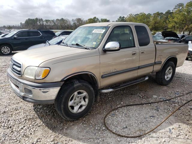 5TBRN34111S186054 - 2001 TOYOTA TUNDRA ACCESS CAB SR5 BEIGE photo 1