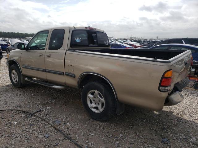 5TBRN34111S186054 - 2001 TOYOTA TUNDRA ACCESS CAB SR5 BEIGE photo 2