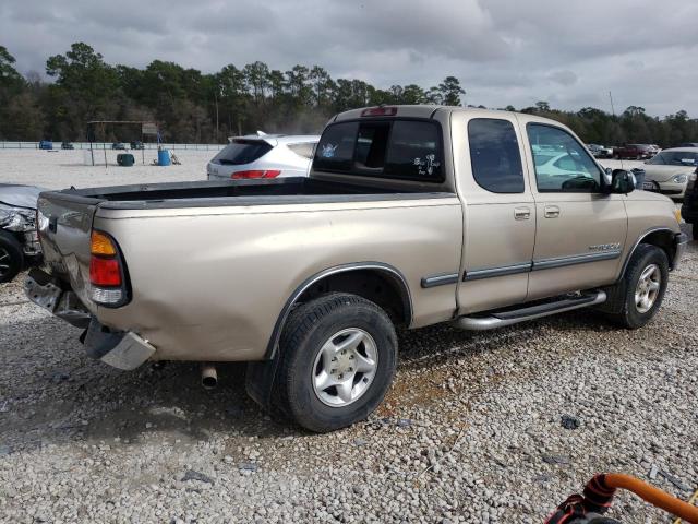 5TBRN34111S186054 - 2001 TOYOTA TUNDRA ACCESS CAB SR5 BEIGE photo 3