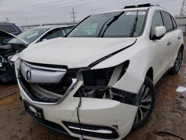 5FRYD4H47EB048334 - 2014 ACURA MDX TECHNOLOGY WHITE photo 1