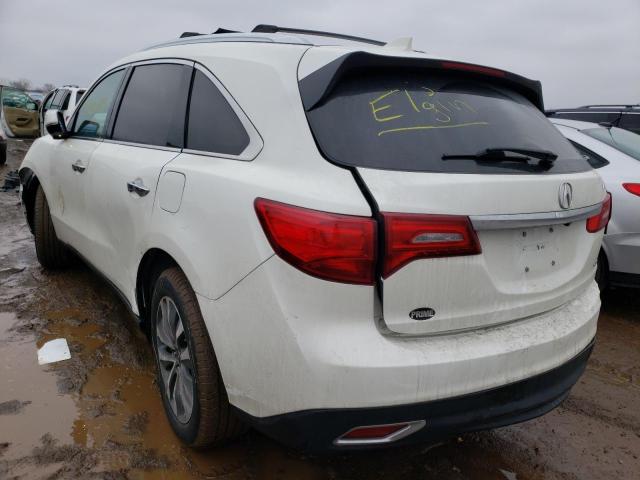 5FRYD4H47EB048334 - 2014 ACURA MDX TECHNOLOGY WHITE photo 2