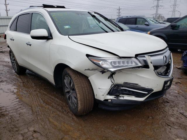 5FRYD4H47EB048334 - 2014 ACURA MDX TECHNOLOGY WHITE photo 4