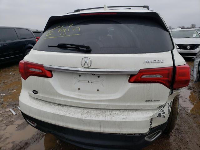 5FRYD4H47EB048334 - 2014 ACURA MDX TECHNOLOGY WHITE photo 6