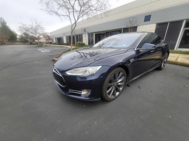 5YJSA1DP6DFP22664 - 2013 TESLA MODEL S Կապույտ լուսանկար 2