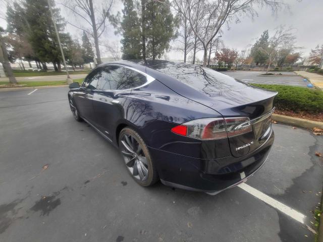 5YJSA1DP6DFP22664 - 2013 TESLA MODEL S Կապույտ լուսանկար 3