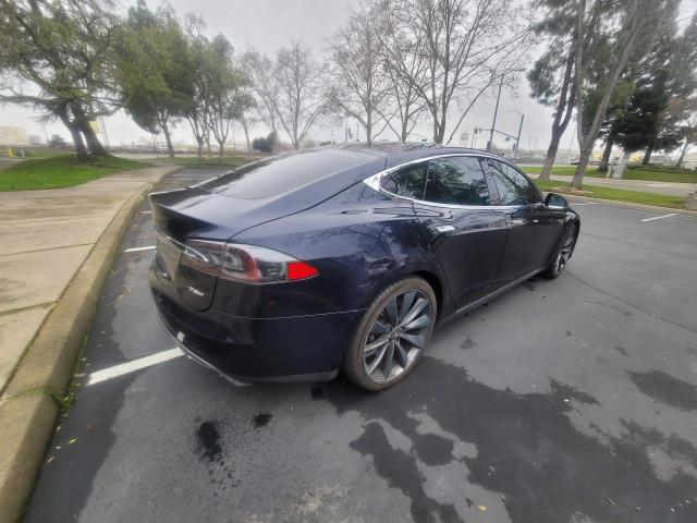 5YJSA1DP6DFP22664 - 2013 TESLA MODEL S Կապույտ լուսանկար 4