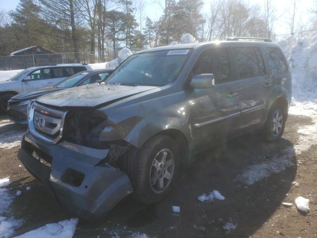 5FNYF48999B502905 - 2009 HONDA PILOT TOURING GRAY photo 1