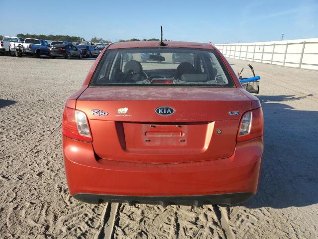 KNADH4A30B6736895 - 2011 KIA RIO BASE RED photo 6