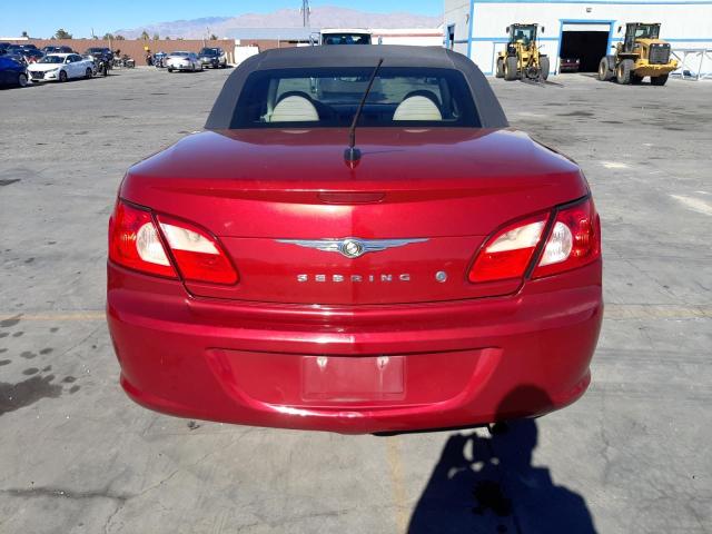 1C3LC45K38N223920 - 2008 CHRYSLER SEBRING RED photo 6