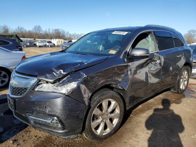 5FRYD4H8XEB038917 - 2014 ACURA MDX ADVANCE CHARCOAL photo 1