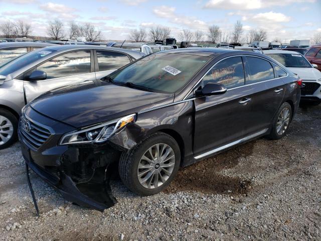 5NPE34AF0FH236845 - 2015 HYUNDAI SONATA SPORT BROWN photo 1