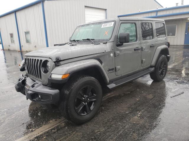 1C4HJXEN8LW122975 - 2020 JEEP WRANGLER U SAHARA GRAY photo 1