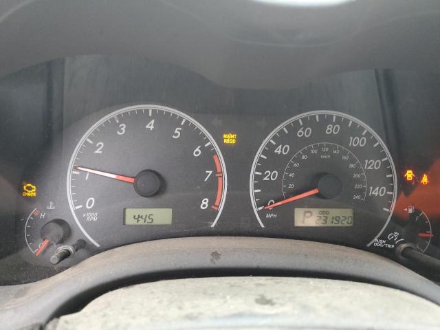 2T1BU40E89C037994 - 2009 TOYOTA COROLLA BASE CHARCOAL photo 9